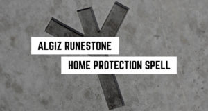 Algiz Runestone Home Protection Zauber »Reichlich Erde
