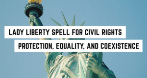 Lady Liberty Zauber für Schutz der Bürgerrechte, Gleichheit und Koexistenz »Reichlich Erde